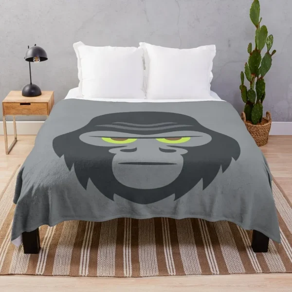 Gorilla Throw coperta muscle Animal King Kong decorativo morbido caldo accogliente flanella peluche getta coperte per biancheria da letto divano divano 6