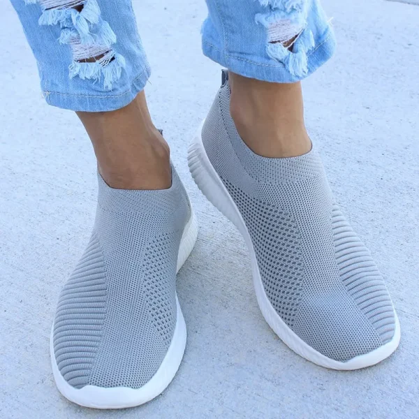 Scarpe basse da donna slip on bianche Scarpe da ginnastica bianche leggere da donna Estate Autunno Chaussures casual Scarpe basse da basket Femme 2