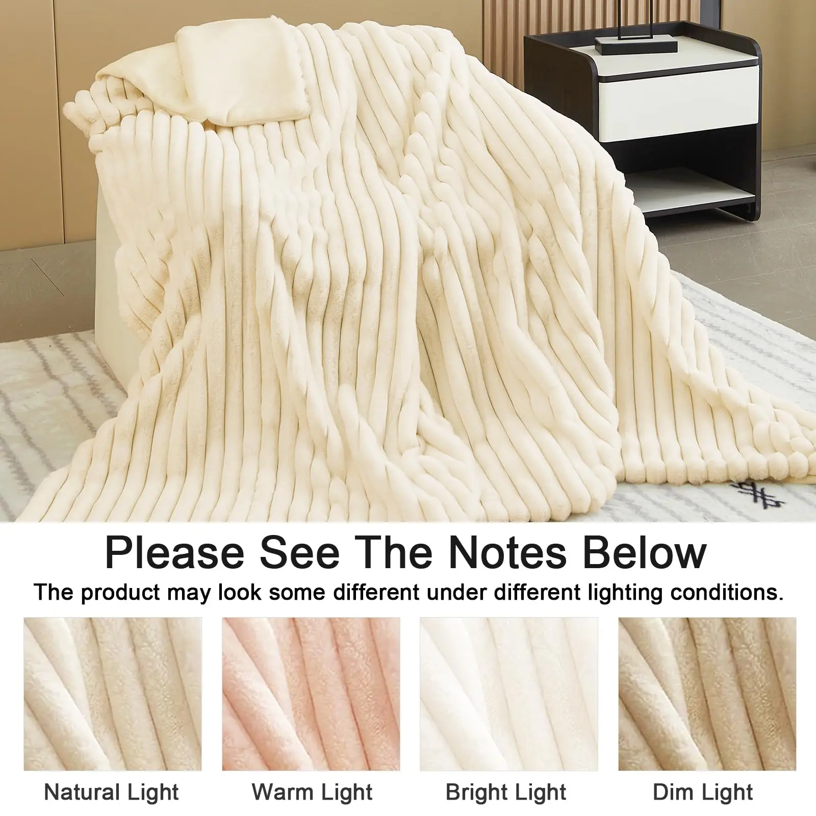 Coperta accogliente, morbida ed calda estetica per divano, grande coperta soffice e versatile per camera da letto, divano, viaggi, bambini, campeggio 4