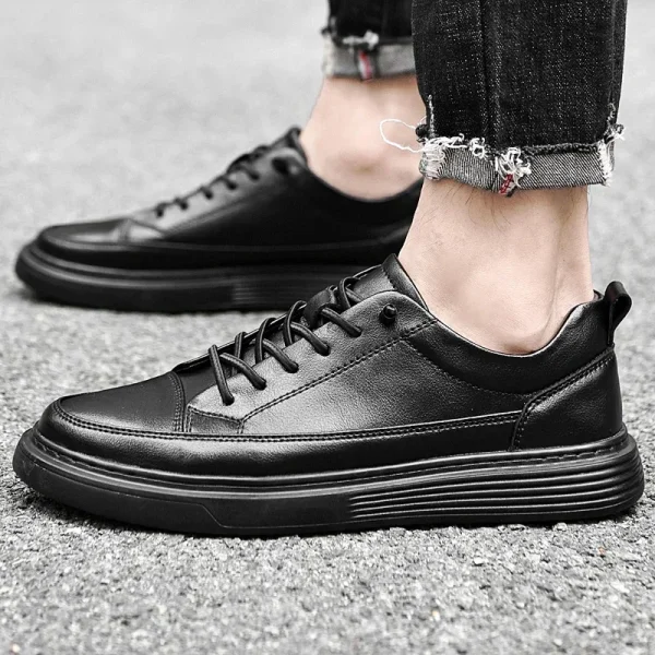 Classici Scarpe casual in vera pelle marrone Scarpe da jogging da uomo Scarpe invernali in pelliccia calda Oxford per uomo Taglia grande: 36-47 Mocassino 4