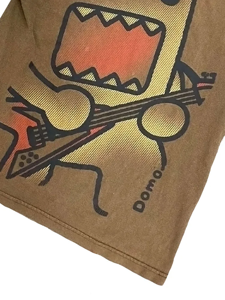 T-shirt divertenti di tendenza estiva oversize Kawaii stampate coppia versatile in cotone Y2k top larghi casual nuova semplice maglietta retrò 5