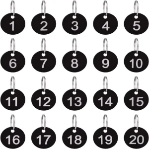 Numero targa in alluminio Tag chiave mano cerchio coda targa 1