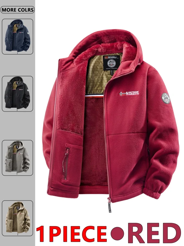 Giacca con cappuccio da esterno autunno e inverno da uomo, adatta per l'uso quotidiano a casa, per viaggi, feste, pendolarismo, moda all'aperto versatile, migliora il temperamento, streetwear, abbigliamento da viaggio. 3