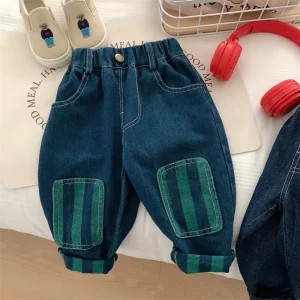 Pantaloni per bambini 2025 Pantaloni autunno inverno per bambini Pantaloni casual a righe per ragazzi Ragazze Jogging Abbigliamento per bambini 1-6 anni 1