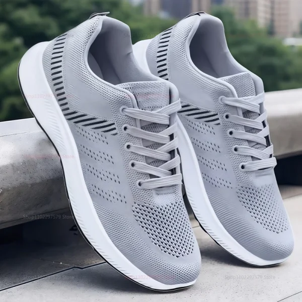 Uomo Donna Scarpe da corsa casual vulcanizzate Sneakers da tennis leggere e traspiranti Scarpe da ginnastica per fitness Calzature sportive unisex 2