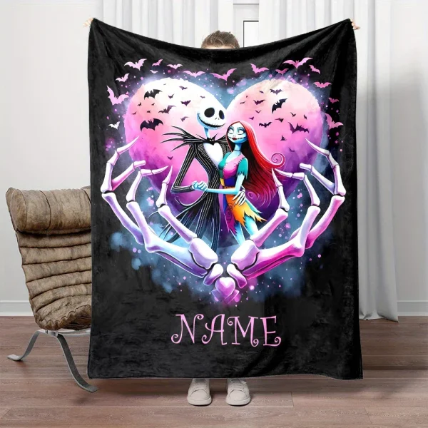 Nome personalizzato Coperta personalizzata Disney Stitch Princess Cars Stampa Coperta Compleanno Regalo di Natale Divano letto Coperta da campeggio 2