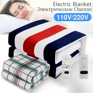 Coperta elettrica Riscaldatore più spesso Scaldacorpo doppio 150 * 180 cm Coperta riscaldata Termostato Coperta di riscaldamento elettrico Riscaldamento elettrico 1