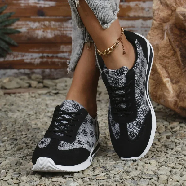 Primavera ed estate donna designer bocca traspirante cinturino incrociato sneakers piatte comode scarpe da ginnastica casual da passeggio Zapatos De Mujer 4