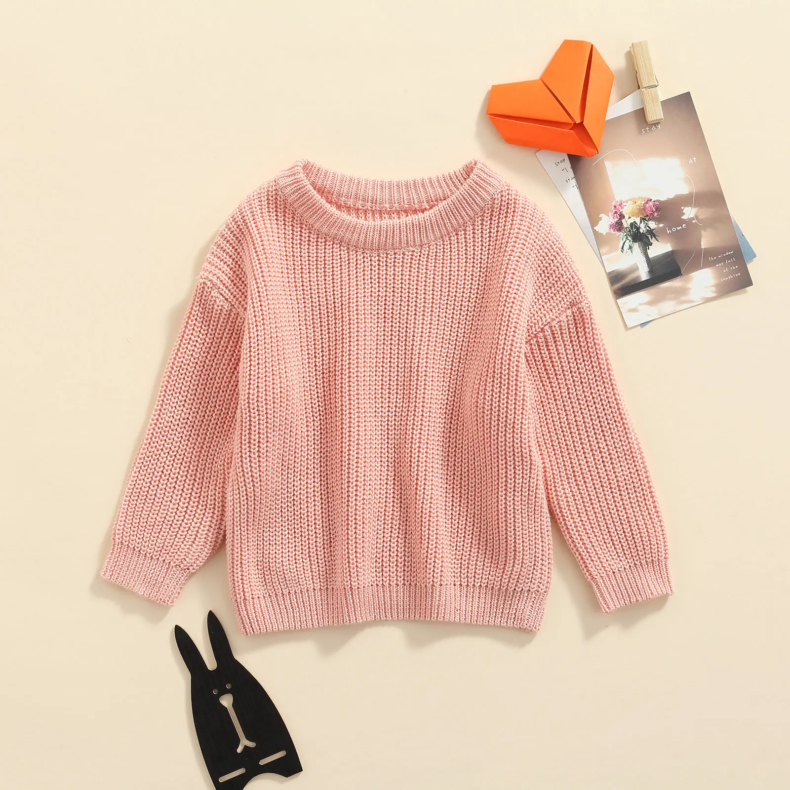 FOCUSNORM 0-6Y autunno inverno bambino neonati maschi ragazze maglioni 13 colori manica lunga lavorato a maglia solido spesso Pullover top 4
