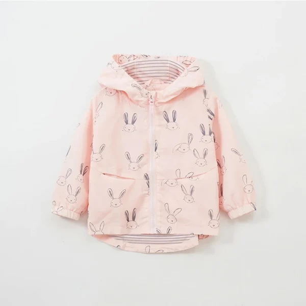 Primavera autunno cartone animato stampato capispalla per ragazze abbigliamento per bambini vestiti per bambini neonati cappotto con cappuccio per bambini giacca per bambini 2