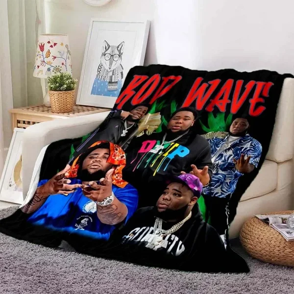 Hip Hop Rapper coperta Rod Wave flanella coperta Soft Warm Throw Bedroom Decor pisolino divano letto coprisedia per ragazzi e ragazze 4