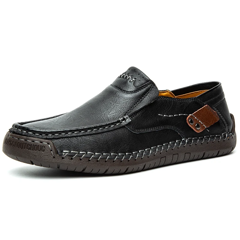 Scarpe da uomo in pelle fatte a mano Mocassini da uomo comodi e casual Slip On Scarpe in pelle da uomo Appartamenti Vendita calda Mocassini Scarpe da passeggio Uomo 4