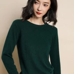 Nuovo maglione da donna o-collo autunno inverno pullover basic caldo casual tira maglioni moda coreana primavera maglieria camicia che tocca il fondo 1