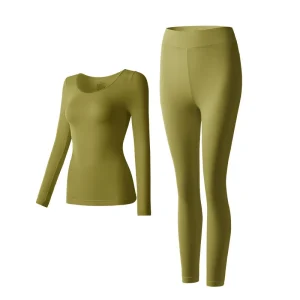 Abbigliamento autunnale con isolamento invisibile di alta qualità Abbigliamento per adolescenti in autunno inverno Set isolante ultrasottile senza cuciture 1
