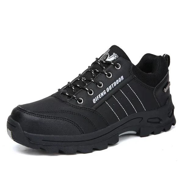 Uomo Donna Colore nero Sport all'aria aperta Scarpe casual Calzature invernali in pelliccia calda Scarpe da passeggio comode Sneaker classica da uomo di grandi dimensioni 3