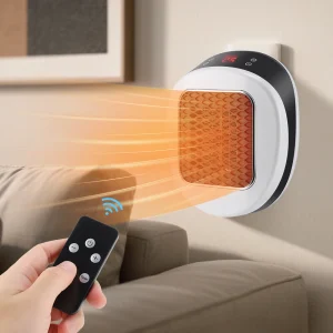 Riscaldatore elettrico portatile con timer scaldavivande Display a LED Riscaldatore per ambienti a riscaldamento rapido Termostato regolabile per ufficio domestico 1
