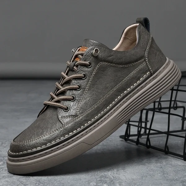 Scarpe Oxford estive in vera pelle Sneakers da esterno traspiranti Scarpe da uomo Scarpe in pelle fatte a mano Scarpe casual Scarpe da passeggio da uomo 1