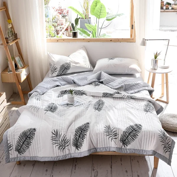 Piumino stile semplice per l'estate Biancheria da letto matrimoniale Copriletto trapuntato 150X200 Trapunta per la casa suspendueстельное белье (Pedera necessaria l'ordine) 6