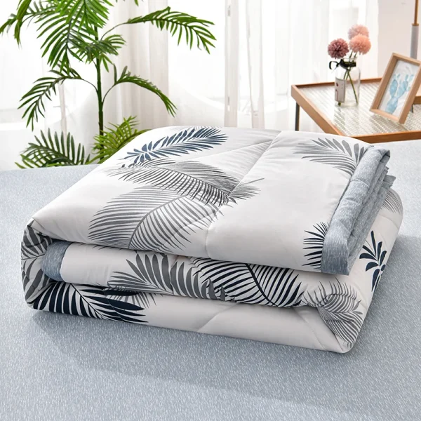 Set trapunta estiva morbida e delicata sulla pelle o trapunta singole Set piumino sottile leggero e traspirante Coperta doppia singola lavabile 1
