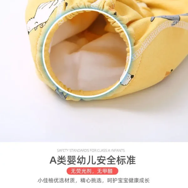 Pantaloni da allenamento per pannolini ecologici riutilizzabili Elinfant per bambini, in cotone lavabile impermeabile, per l'apprendimento della pulizia, in tessuto traspirante 4