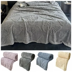 Nuova coperta di raffreddamento a doppia faccia trapunta traspirante effetto freddo trapunta termica 3D farfalla Jacquard Skin-Friendly 1