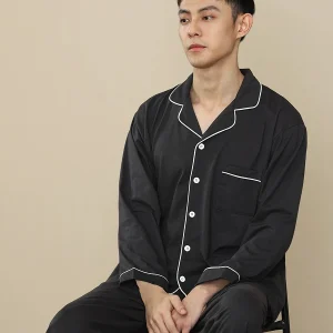 Pigiama da uomo primavera e autunno manica lunga autunno 2025 nuovi uomini autunno e inverno vestiti per la casa autunnali da uomo sottili 1