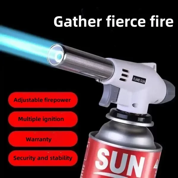 Torcia per cottura, accensione automatica, gas butano, bruciatore per saldatura, riscaldamento, bruciatore a gas per saldatura 3