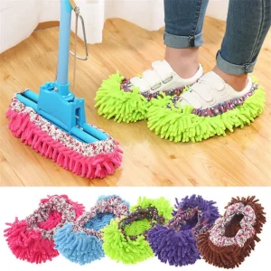 Pantofole multifunzione per la pulizia della polvere del pavimento Scarpe Scarpe per la pulizia pigra Pulizia del pavimento della casa Scarpe per la pulizia in microfibra1-2-3-4PCS 1