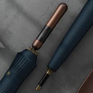 Ombrello grande Olycat antivento forte 16 ossa manico in legno ombrellone da pioggia impermeabile lusso grande golf ombrello lungo uomo donna 1