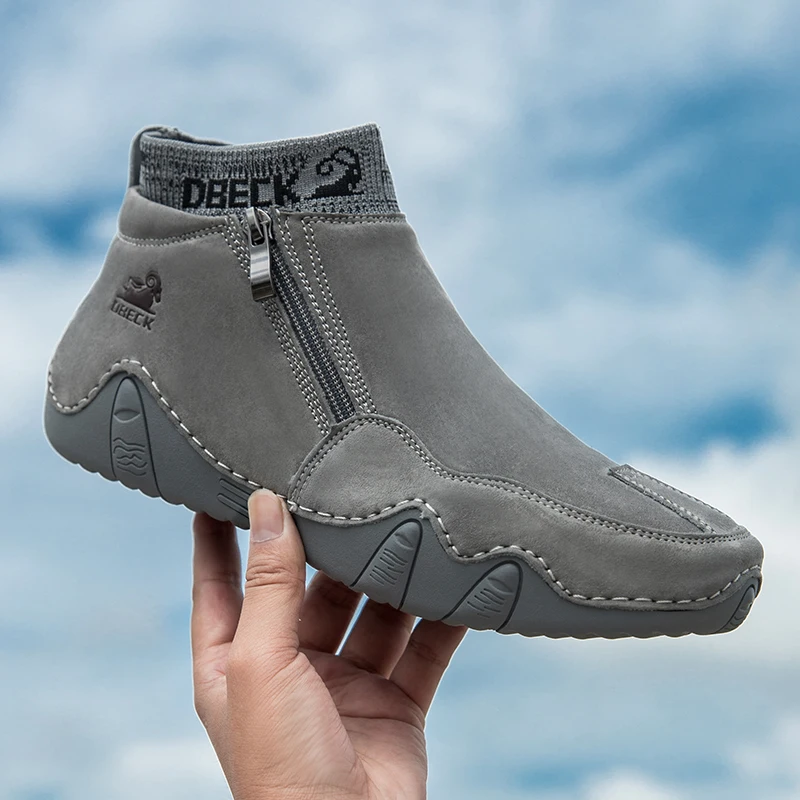 Nuovi uomini scarpe casual in pelle sneakers alte da uomo designer moda mocassini calzini stringati scarpe stivaletti da uomo 2