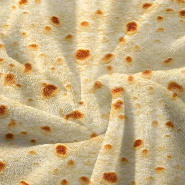Coperta rotonda divertente per tortilla di mais multi-dimensione, morbida e calda coperta per divano, ufficio, letto, campeggio, viaggi, coperte di flanella 3