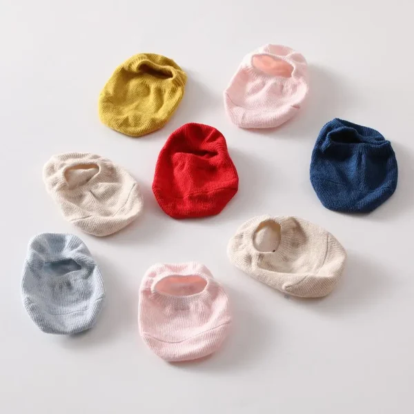 Nuovi calzini per bambini 0-1-2 anni primavera, estate e autunno calzini da uomo e da donna tinta unita calzini larghi quattro stagioni ins 2