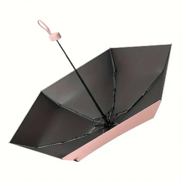 Mini ombrello resistente ai raggi UV ultraleggero portatile da viaggio semplice da 1 pezzo 3