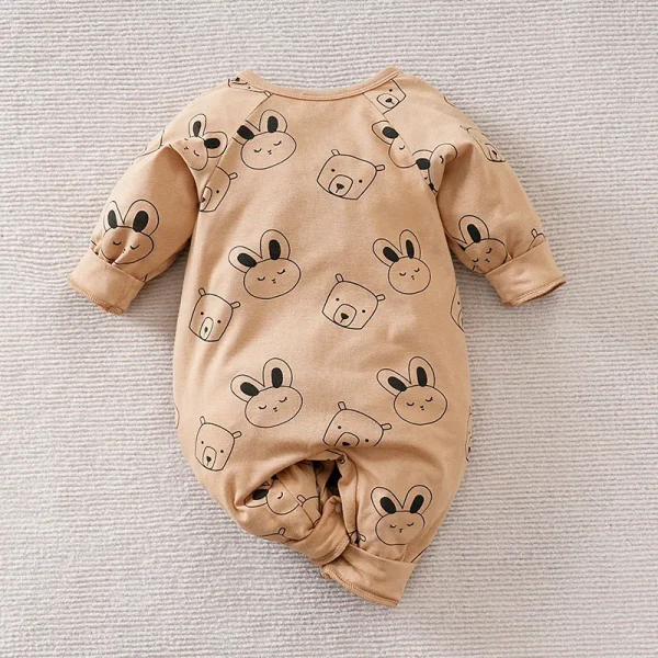 Baby Boys Girls Outfit Infant Cartoon Bear Clothes Toddler tutina Costume pagliaccetto tuta 0-18 mesi manica lunga neonato Trendy 2