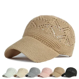 Berretto da Baseball vuoto da donna estivo berretti da lavoro a maglia traspiranti cappelli a rete per le vacanze berretto regolabile cappello da sole Gorras 1