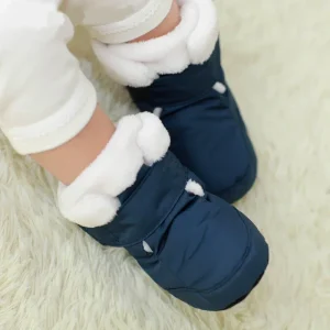 Madre Bambini Scarpe da bambino Primi camminatori Stivali invernali caldi unisex per neonati Stivaletti prewalker per bambini in pelliccia sintetica interna da neve 1