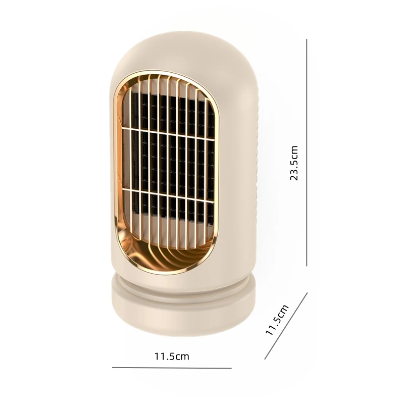 Nuovo mini riscaldatore da tavolo con riscaldamento PTC e protezione da surriscaldamento a temperatura costante di lunga durata 3