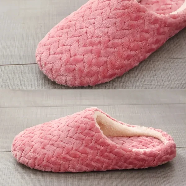 Pantofole da casa soffici unisex Morbide, leggere, antiscivolo, comode scivoli da interno per l'autunno inverno 4