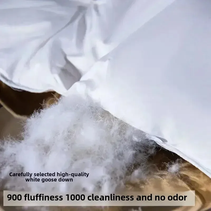 Piumino in piuma 95 piuma d'oca bianca hotel a cinque stelle caldo doppio piumino singolo piumino in piuma d'oca 2