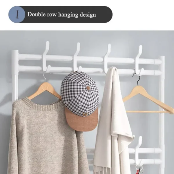 Appendiabiti Scarpiera multistrato Porta Scaffale per cappelli e scarpe fai-da-te Semplice portaoggetti per organizer da soggiorno da terra 6
