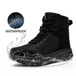 LARNMERN Scarponi da trekking impermeabili da uomo Promozione di liquidazione Stivali da esterno Scarpe da ginnastica casual antiscivolo 1