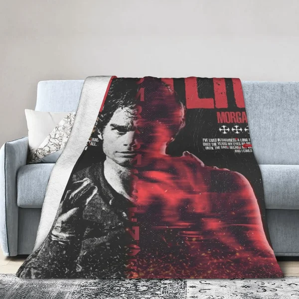 Coperta Dexter Morgan: abbraccia il design iconico, tessuto ultra morbido e vibrazioni accoglienti per la decorazione della casa a tema 3