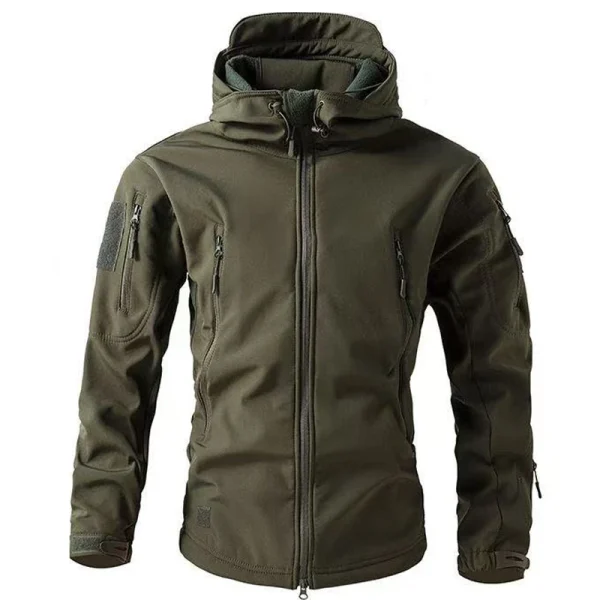 Giacche cargo impermeabili Softshell invernali da uomo Cappotto con cappuccio da uomo Combattimento Pesca Escursionismo Campeggio Arrampicata Sci Caccia all'aperto 1