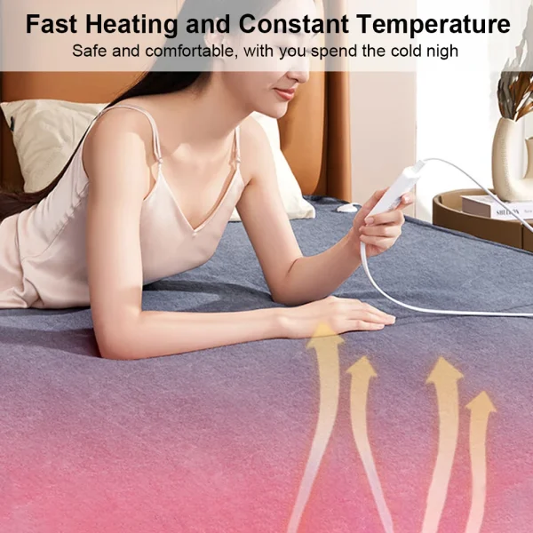 Coperta elettrica 220V Termostato automatico più spesso Coperta riscaldante elettrica Scaldacorpo Materasso termico per coperta riscaldata 2