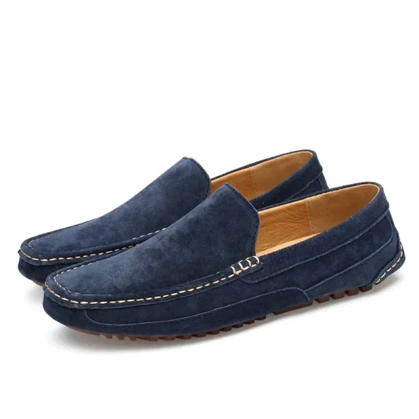 Mocassini da uomo in pelle scamosciata di lusso 2024 scarpe casual da uomo scarpe da barca fatte a mano da uomo slipon scarpe da guida mocassini maschili Zapatos 2