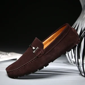 Nuovi uomini scarpe casual moda pelle scamosciata morbida mocassini da uomo mocassini per il tempo libero slip on scarpe da guida da uomo scarpe pigre fatte a mano appartamenti comodi 1