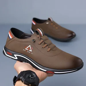 Scarpe da uomo Moda Scarpe casual da uomo con suola morbida Scarpe formali stile britannico Sneakers leggere con fondo stringato traspirante Taglia maschile 1