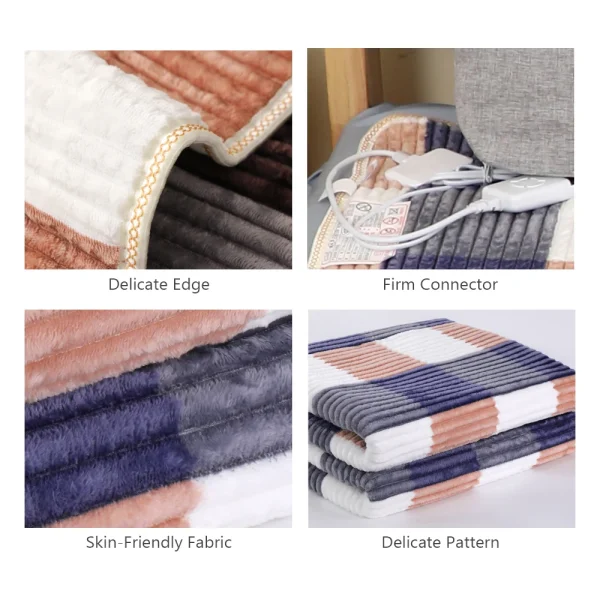 Lenzuolo elettrico riscaldato 220 Coperta riscaldata Lenzuolo elettrico riscaldato Livelli di riscaldamento Coperte riscaldate Sherpa per cuscinetti per soggiorno domestico 5