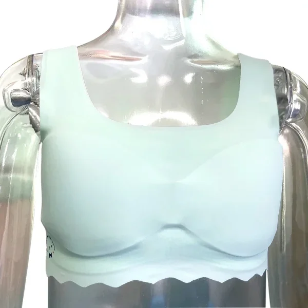 Reggiseno da allenamento per ragazze giovani Reggiseno senza fili in cotone solido Senza cuciture Senza ferretto Reggiseno sportivo per ragazza Coppa Un primo reggiseno sottile 2
