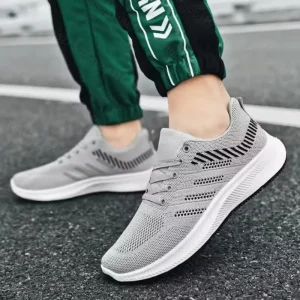 Nuove scarpe casual ispessite resistenti all'usura da uomo, scarpe sportive alla moda, tennis traspirante, tennis da allenamento per passeggiate all'aperto 1